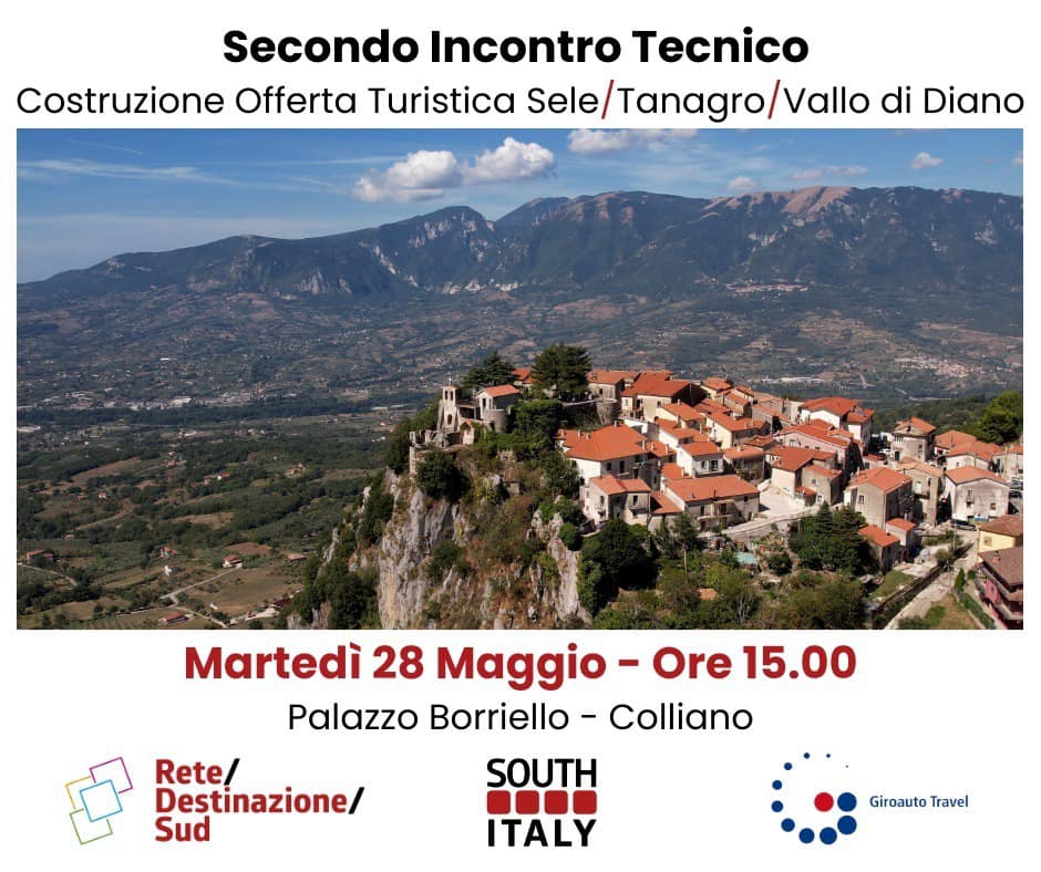 2° Incontro Tecnico a Palazzo Borriello – Colliano per la creazione di prodotti turistici nella valle del Sele/Tanagro/Vallo di Diano